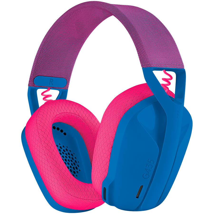 LOGITECH G435 LIGHTSPEED Wireless Gaming Headset - BLUE - 2.4GHZ- EMEA - 914, "981-001062"