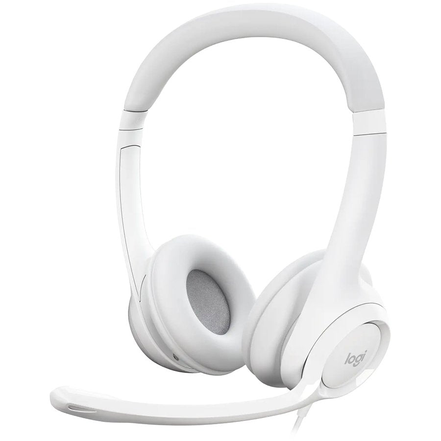 LOGITECH H390 Corded Headset - OFFWHITE - USB "981-001286" (timbru verde 0.8 lei)