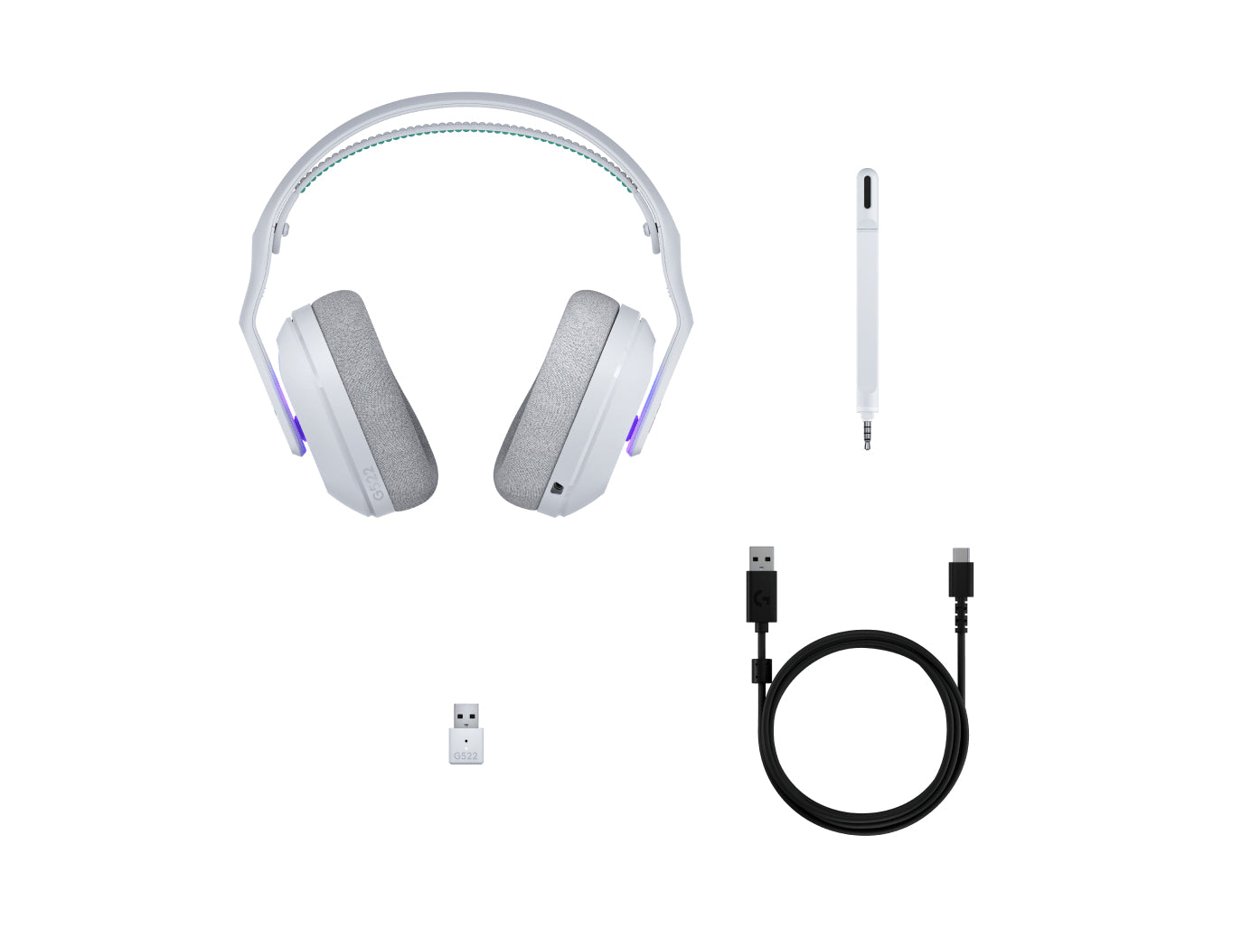 LOGITECH G522 LIGHTSPEED Wireless Gaming Headset - WHITE - EMEA28i-935 - 2.4GHZ "981-001550" (timbru verde 0.18 lei)