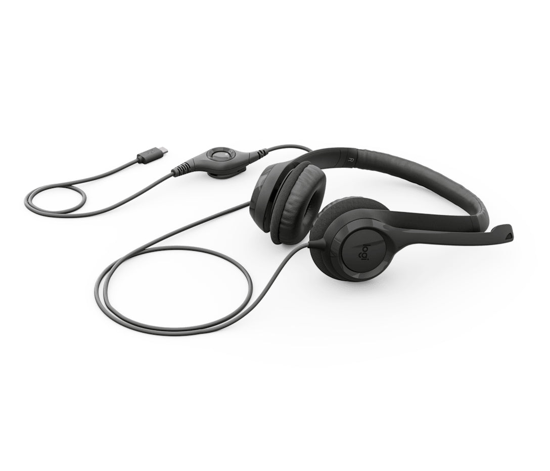 Casti H390 USB-C Black "981-001576" (timbru verde 0.18 lei)
