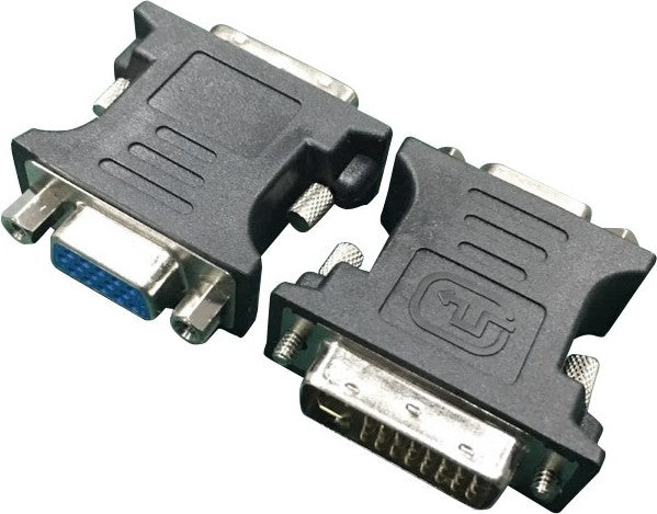 ADAPTOR video GEMBIRD, DVI-I DL (T) la VGA (M), black, "A-DVI-VGA-BK"