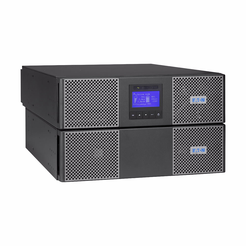 UPS Eaton, Online, Tower/rack, 7200 w, fara AVR, IEC x 4, display LCD, back-up 11 - 20 min. "9PX8KIRTNBP"