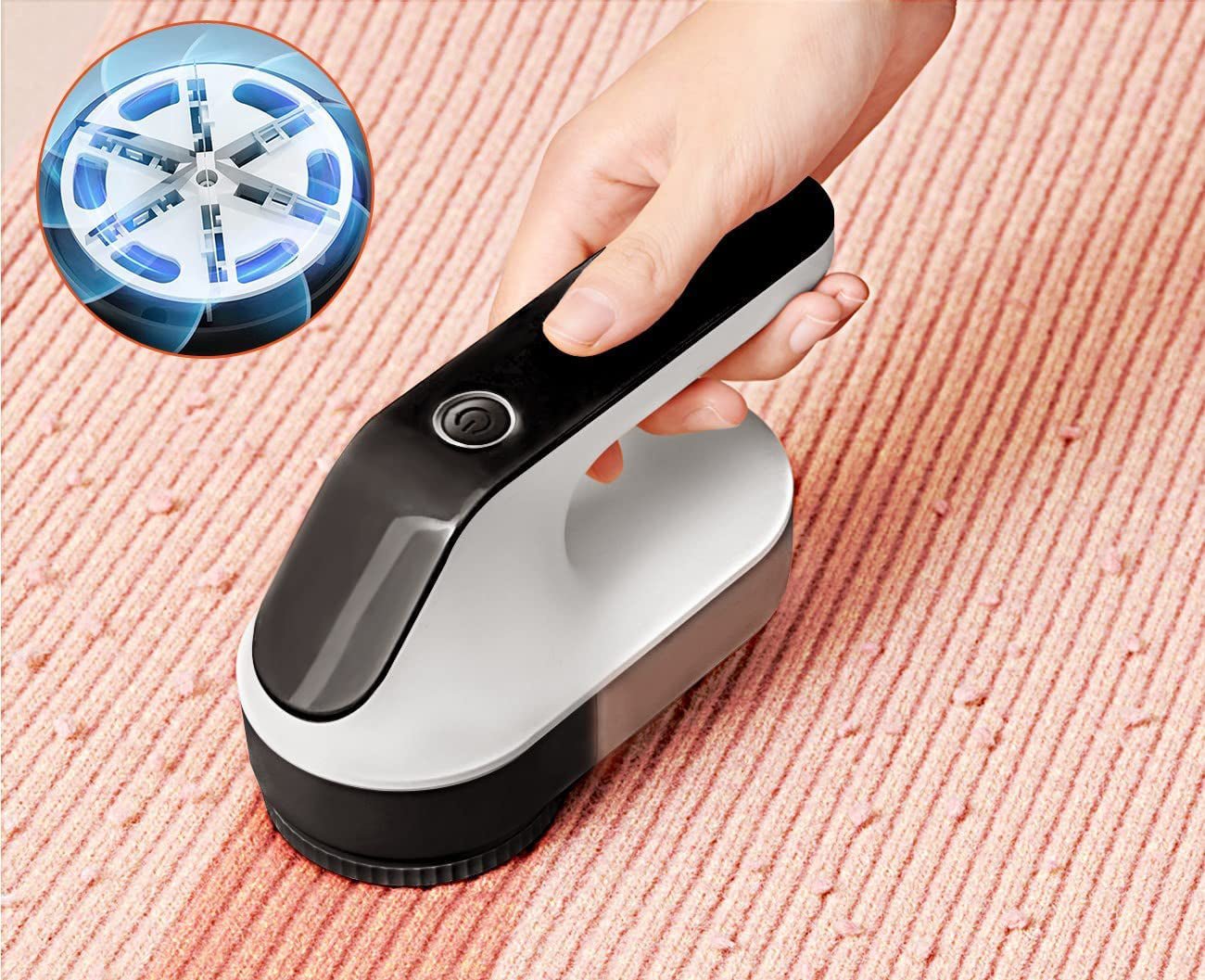 Aparat de curatat scame, 3 trepte, afisaj LCD, incarcare USB, pentru toate tipurile de tesaturi - 8