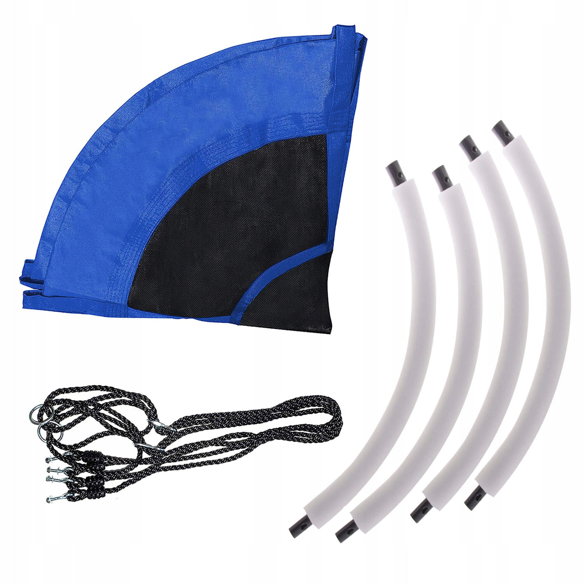 Leagan tip cuib Sersimo NS16, diametru 120cm, inaltime reglabila, pentru exterior, sarcina 180 kg, Albastru Negru