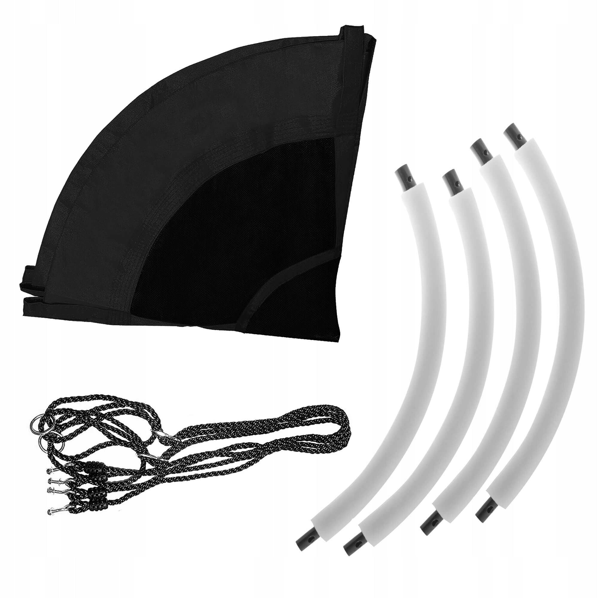 Leagan tip cuib Sersimo NS17, diametru 120cm, inaltime reglabila, pentru exterior, sarcina 180 kg, Negru