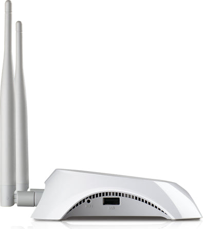 ROUTER TP-LINK wireless. portabil, 3G 300Mbps, 4 porturi 10/100Mbps, compatibil UMTS/HSPA/EVDO, 3G USB modem, 3G/WAN failover, 2T2R, 2.4GHz, 802.11n/g/b, 2 antene "TL-MR3420"