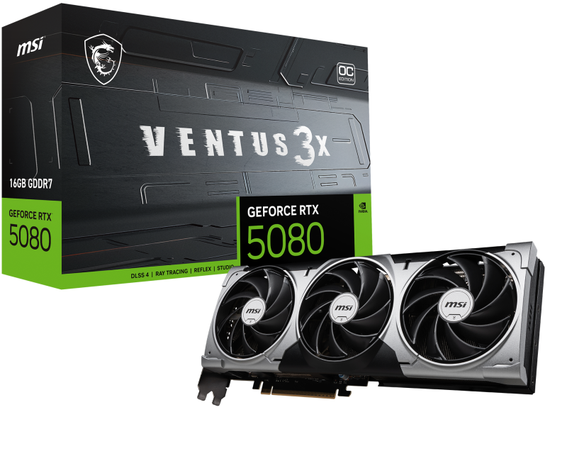 MSI VENTUS GeForce RTX5080 16G 3X OC