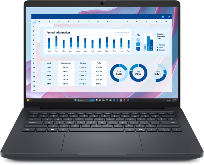 Laptop Workstation DELL Pro Max 14 MC14255, cu procesor Ryzen AI 5 340, 14'' WVA, 16 GB LPDDR5x, 256 GB, AMD Radeon 840M, Win