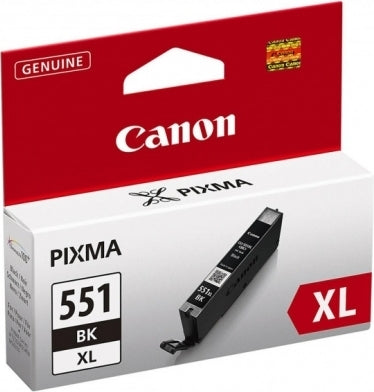 Cartus Cerneala Original Canon Black, CLI-551XLBK, pentru Pixma IP-7250|8750|IX-6850|MG-5450|5550|5650|6350|6450|6650|7150|7550|MX-725|925, 11ml, , "BS6443B001AA"