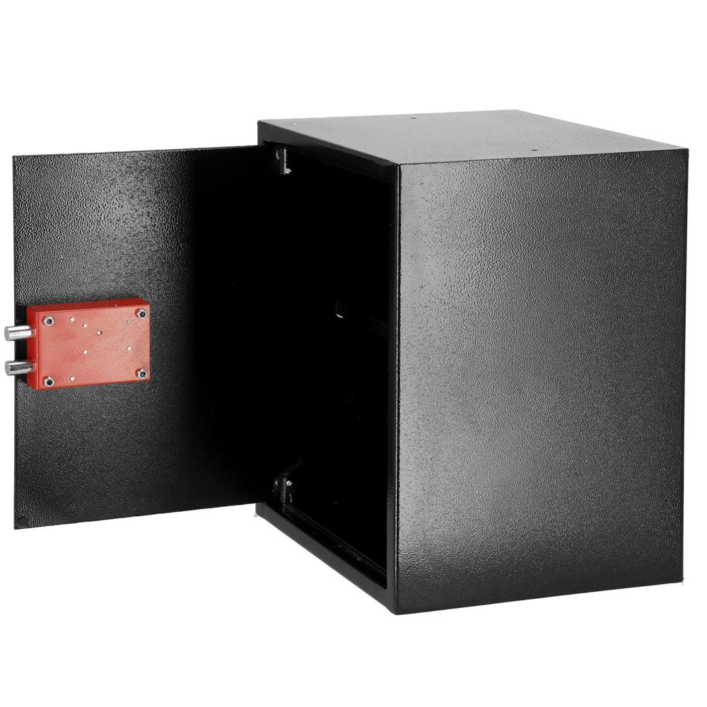Seif standard cu cheie, 360x450x315 mm, Otel, Negru