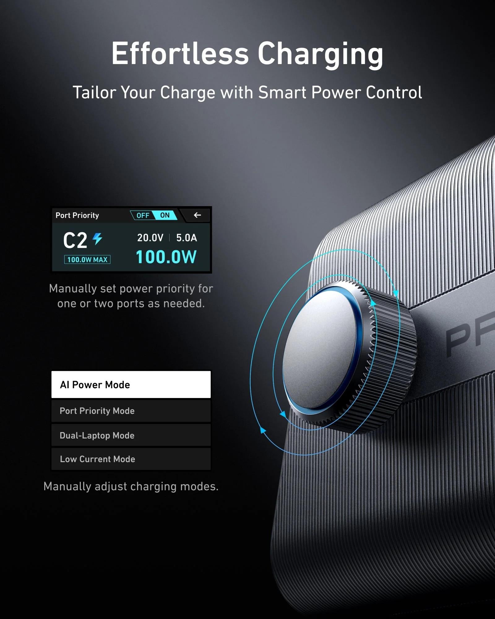Alimentator retea Anker, Prime, 250W, PowerIQ 4.0, 4 x USB-C, 2 x USB-A, afisaj LCD 2.26 inch, argintiu, "A2345341" - 194644040437