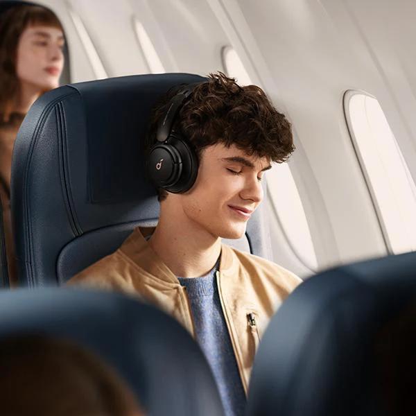 Casti Over-ear Anker "Soundcore Q30", tip over-ear, utilizare multimedia, Bluetooth si fir, durata baterie pana la 80 ore, pliabile, 2 x mic, ANC, negru, "A3028313" - 0194644062132