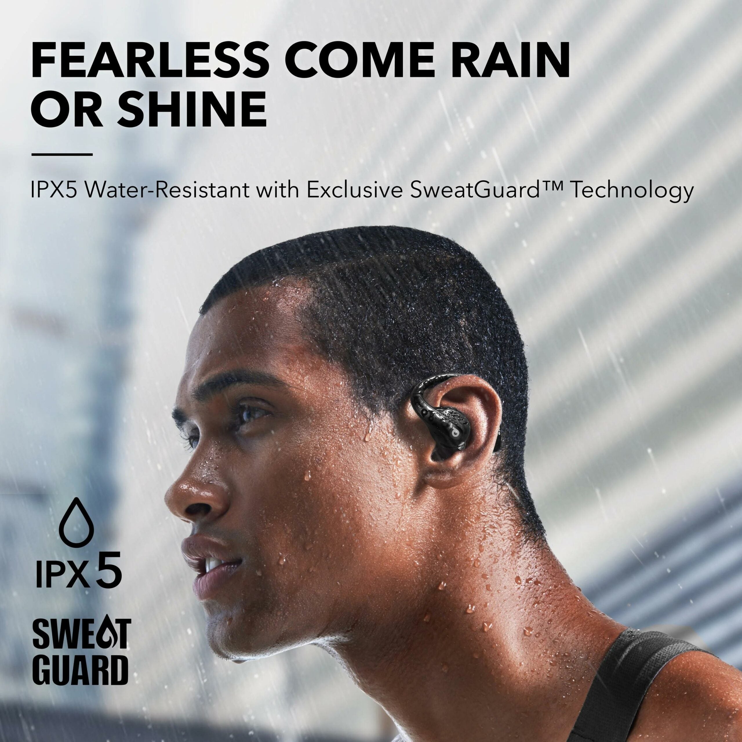 Casti Anker "Soundcore AeroFit Pro", Over-Ear, utilizare sport si multimedia, Bluetooth 5.3, 4 x mic, durata baterie pana la 46 ore, rezistent la apa, ANC, negru, "A3871G11" (timbru verde 0.08 lei) - 0194644153496