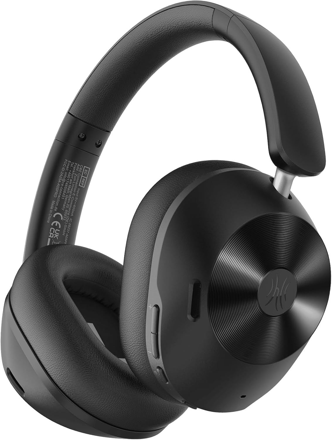 Casti OneOdio "A5", Over-Ear, utilizare multimedia, Bluetooth 5.4 | fir Jack 3.5mm, multi-point connection, hybrid ANC, pana la 75 de ore, pliabile, difuzor 40mm, negru, "A5-Black" (timbru verde 0.8 lei) -