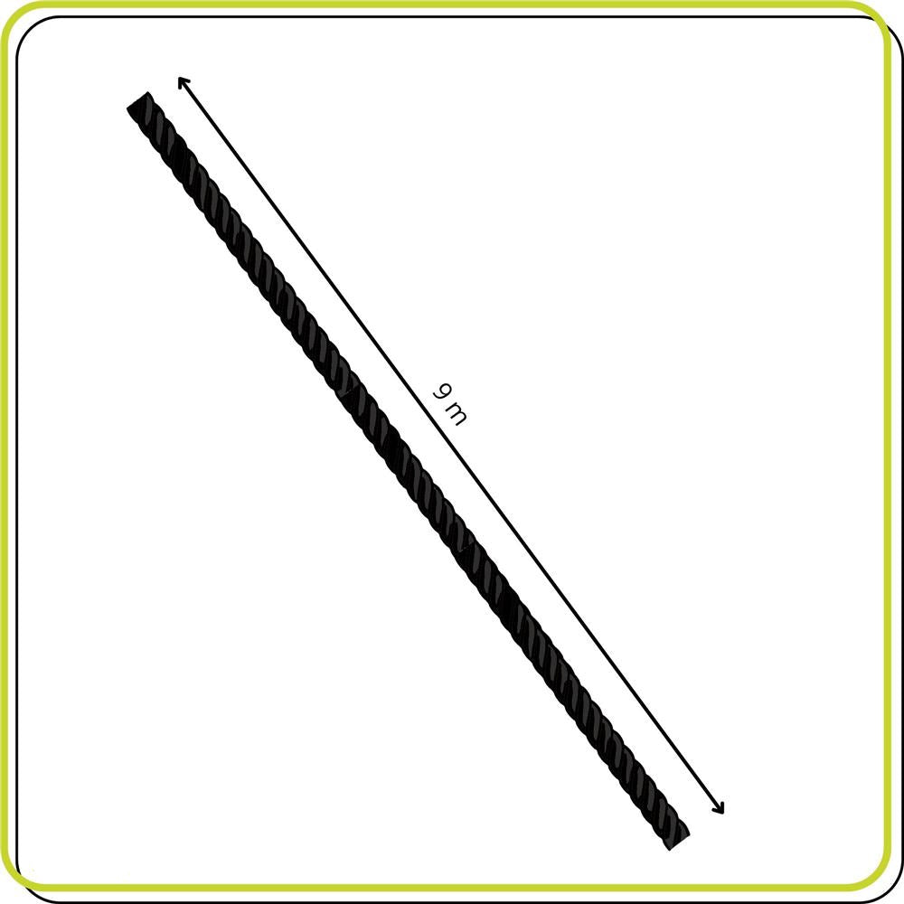 Franghie pentru antrenament 9 metri, manere antialunecare, greutate 6 kg
