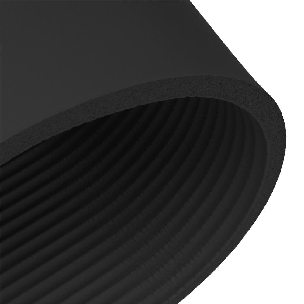 Saltea fitness antiderapanta din NBR, 183x61x1 cm, cu curea transport, negru