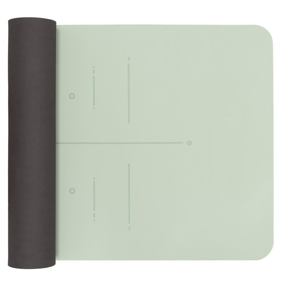 Saltea yoga antiderapanta din TPE, 183x61x0.6 cm, cu curea transport, verde