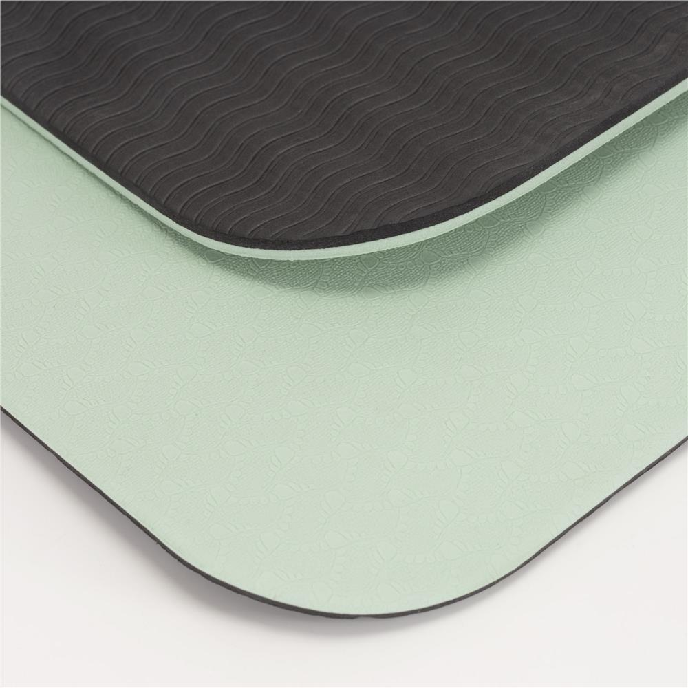 Saltea yoga antiderapanta din TPE, 183x61x0.6 cm, cu curea transport, verde