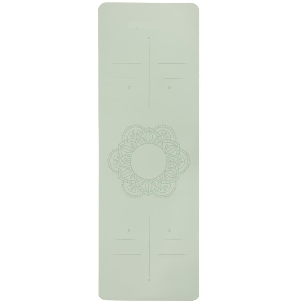 Saltea yoga antiderapanta din TPE, 183x61x0.6 cm, cu curea transport, verde