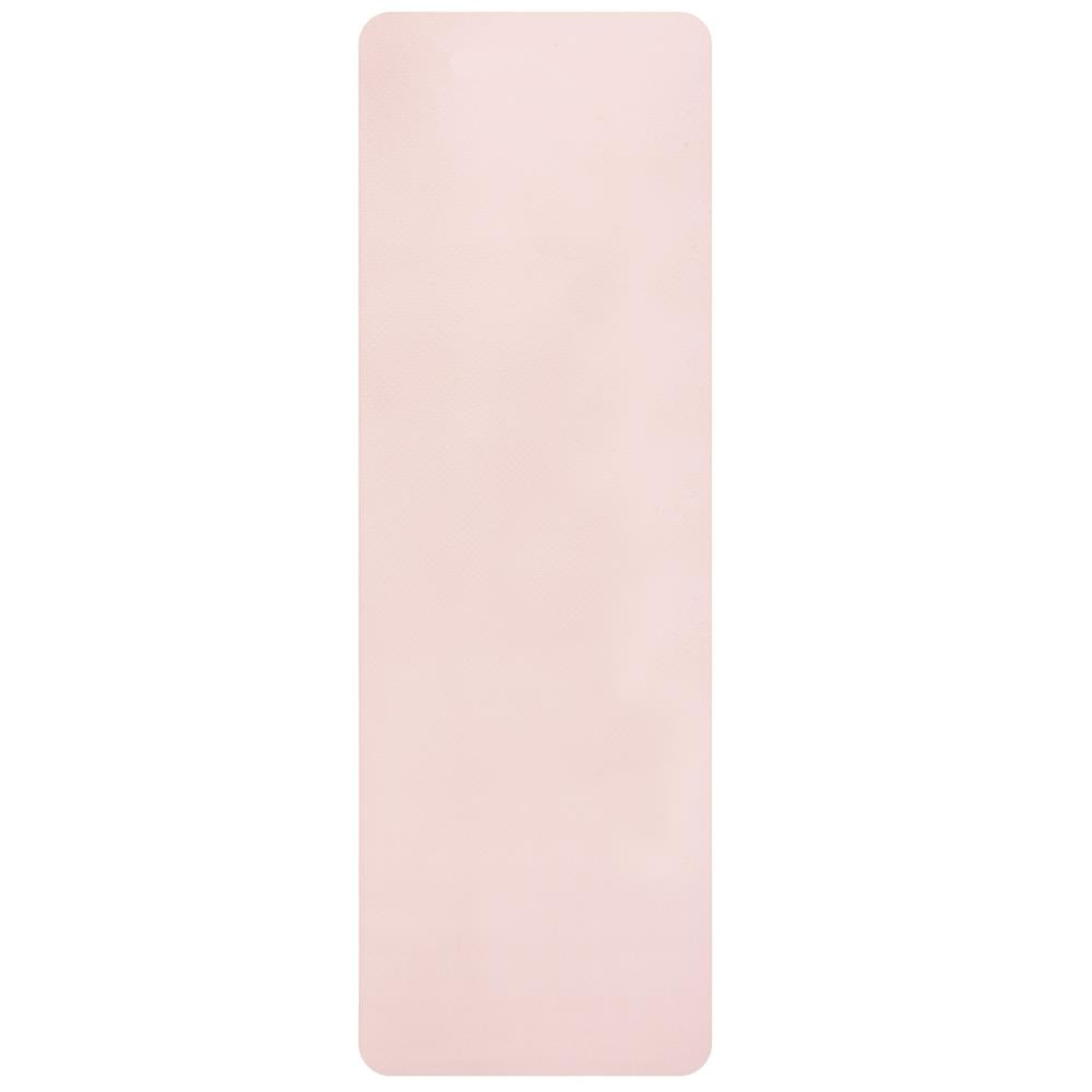 Saltea fitness antiderapanta din TPE, 183x61x1 cm, cu curea transport, roz