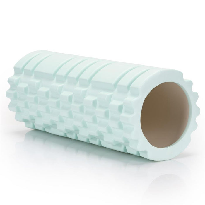 Rola pentru masaj si stretching din spuma EVA, duritate medie 50 Shore A, 33x14 cm, verde - BazarOltenia