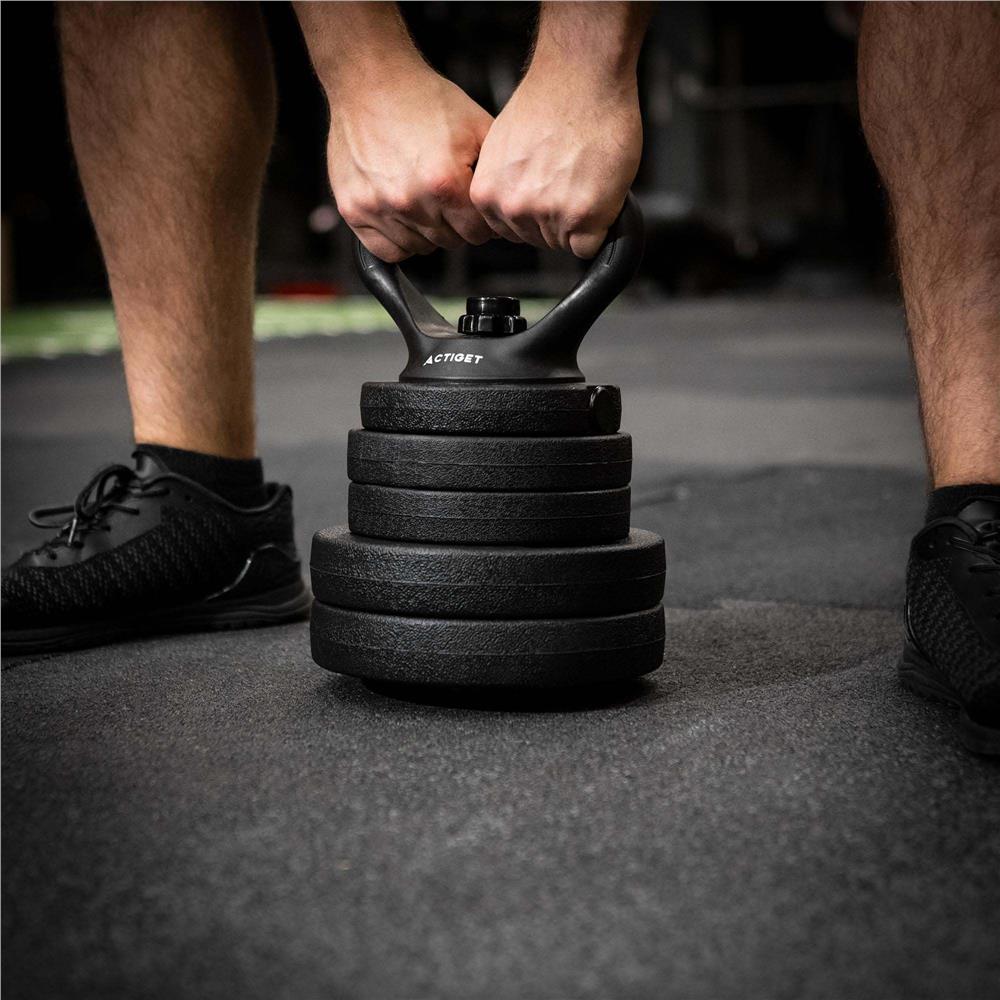 Disc greutate haltera, 1,25 kg, umplutura bitumica, invelist PP, 29 mm, negru