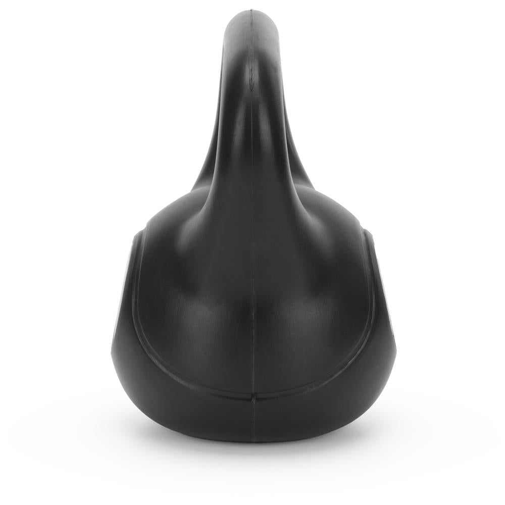 Kettlebell 2 kg, bitum cu invelis rezistent ABS, 19x16 cm, negru
