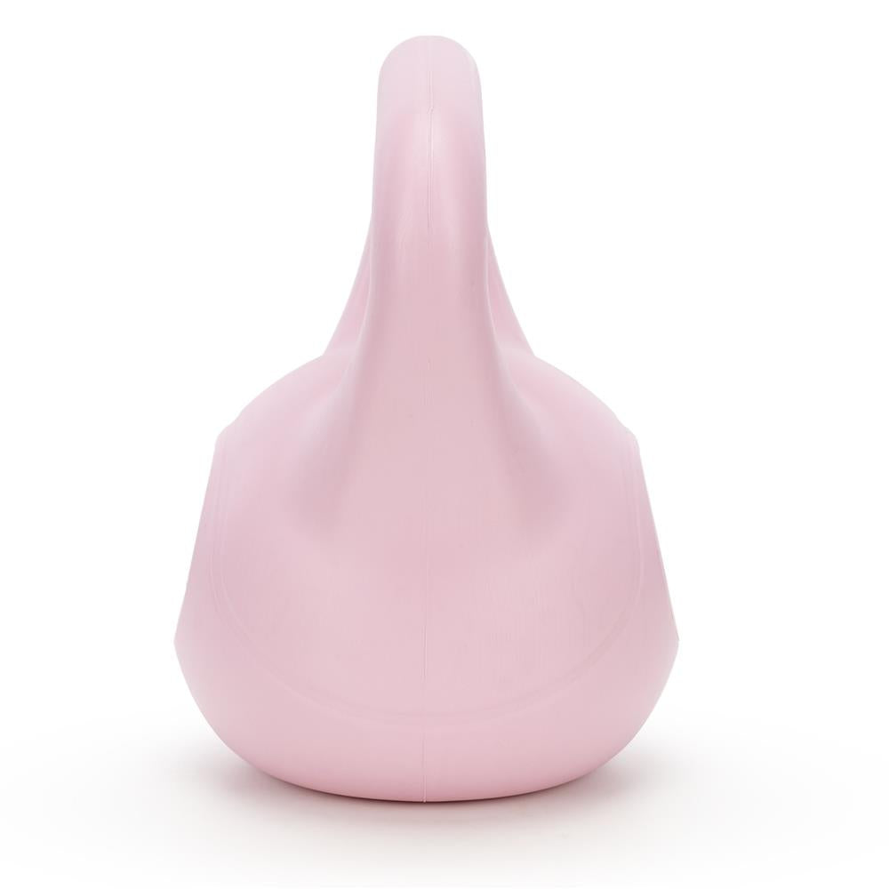 Kettlebell 4 kg, bitum cu invelis rezistent ABS, 18x21 cm, roz