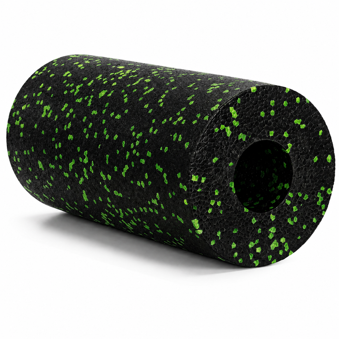 Rola pentru masaj si stretching din spuma EPP, duritate medie 50 Shore A, 30x15 cm, negru - BazarOltenia