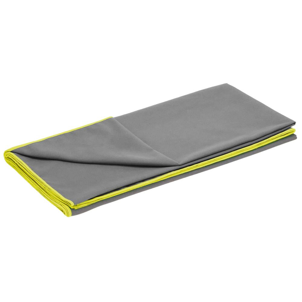 Prosop microfibra pentru plaja sau fitness, 180x100 cm, 200 GSM, uscare rapida, cu husa, gri