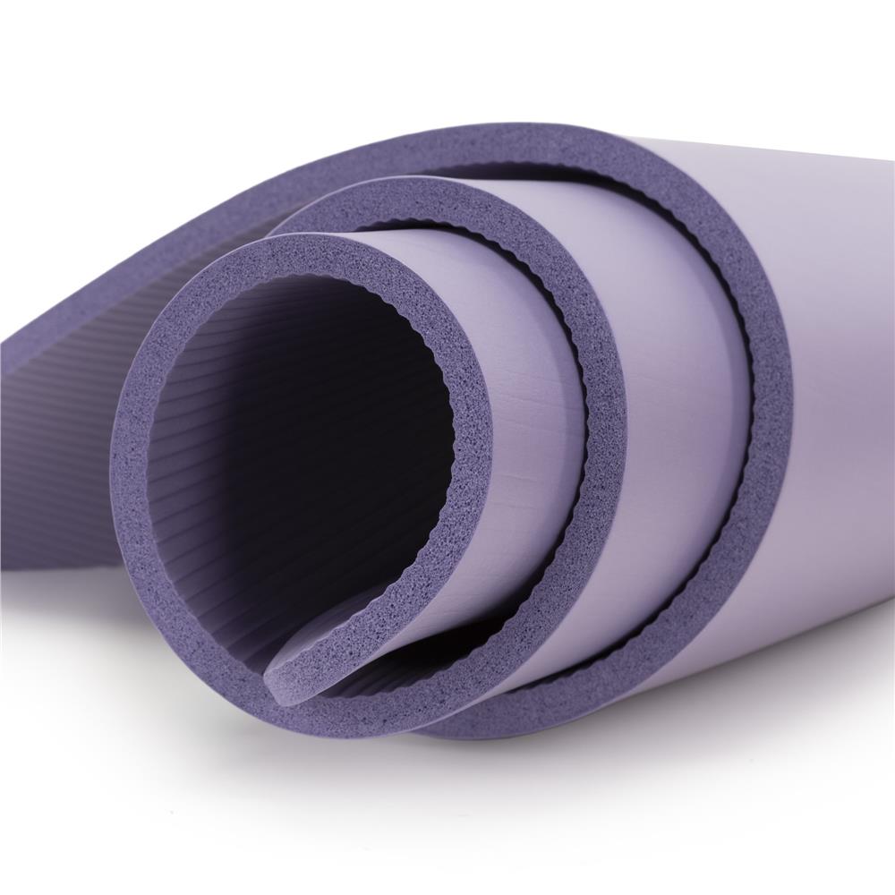 Saltea fitness antiderapanta din NBR, 183x61x2 cm, cu curea transport, mov