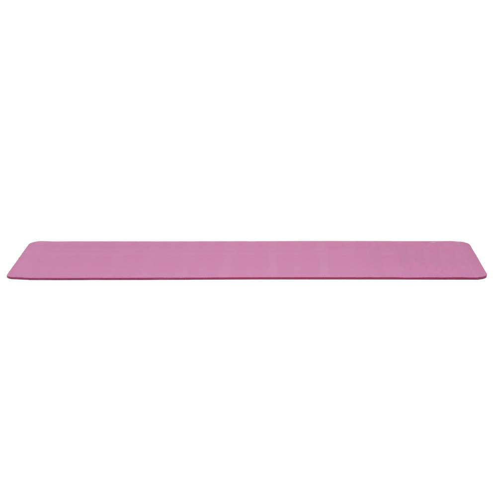 Saltea fitness antiderapanta din NBR, 183x61x1 cm, cu curea transport, roz