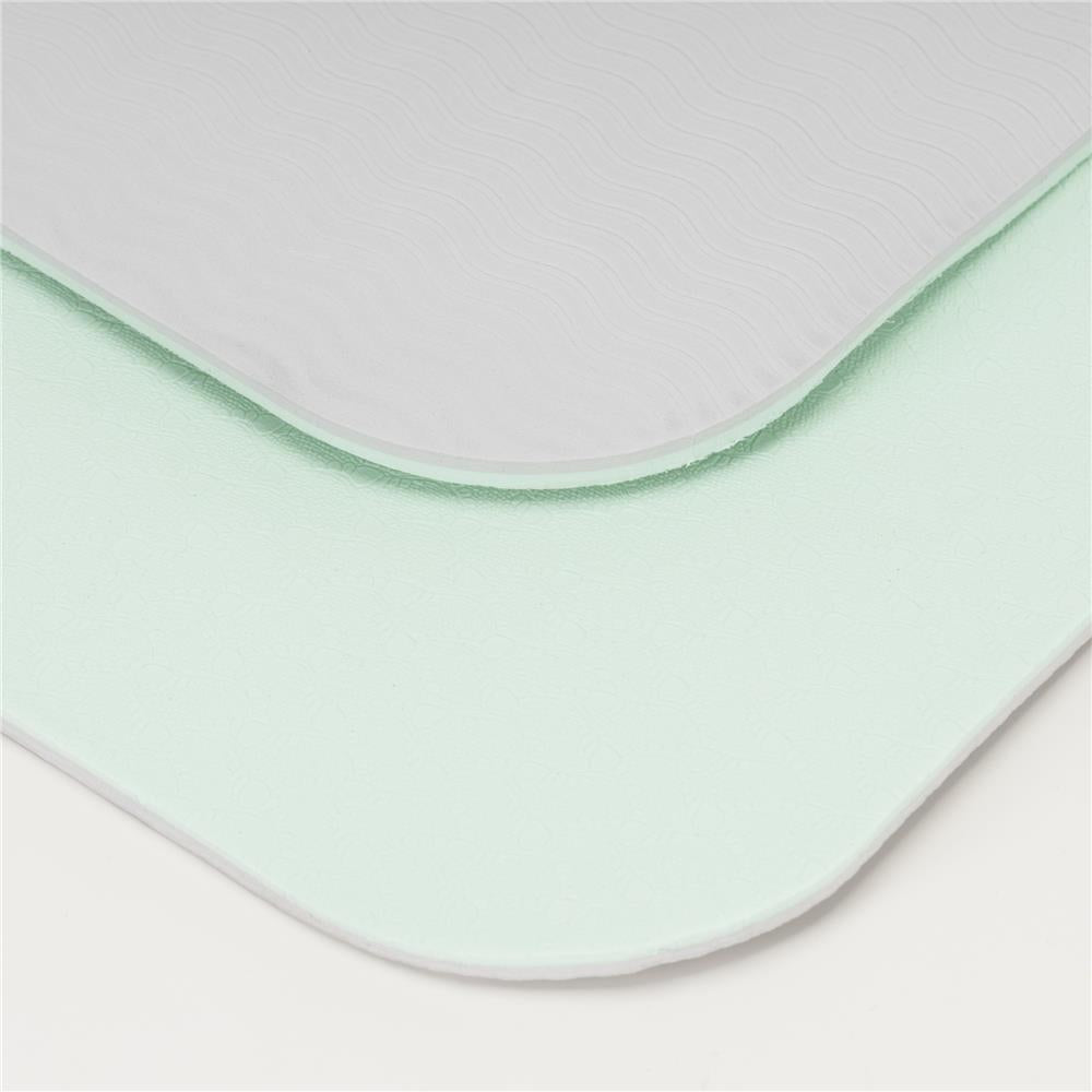 Saltea fitness antiderapanta din TPE, 183x61x1 cm, cu curea transport, verde menta