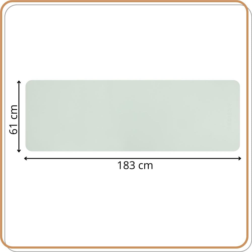 Saltea fitness antiderapanta din TPE, 183x61x1 cm, cu curea transport, verde menta