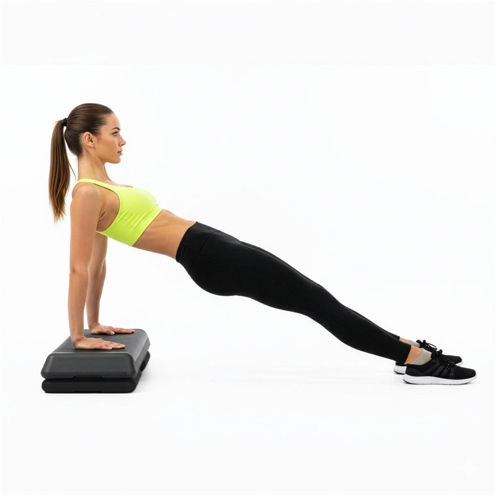 Stepper aerobic fitness profesional, reglabil 3 niveluri, PP, maxim 350 kg, 108x29x20 cm, negru gri