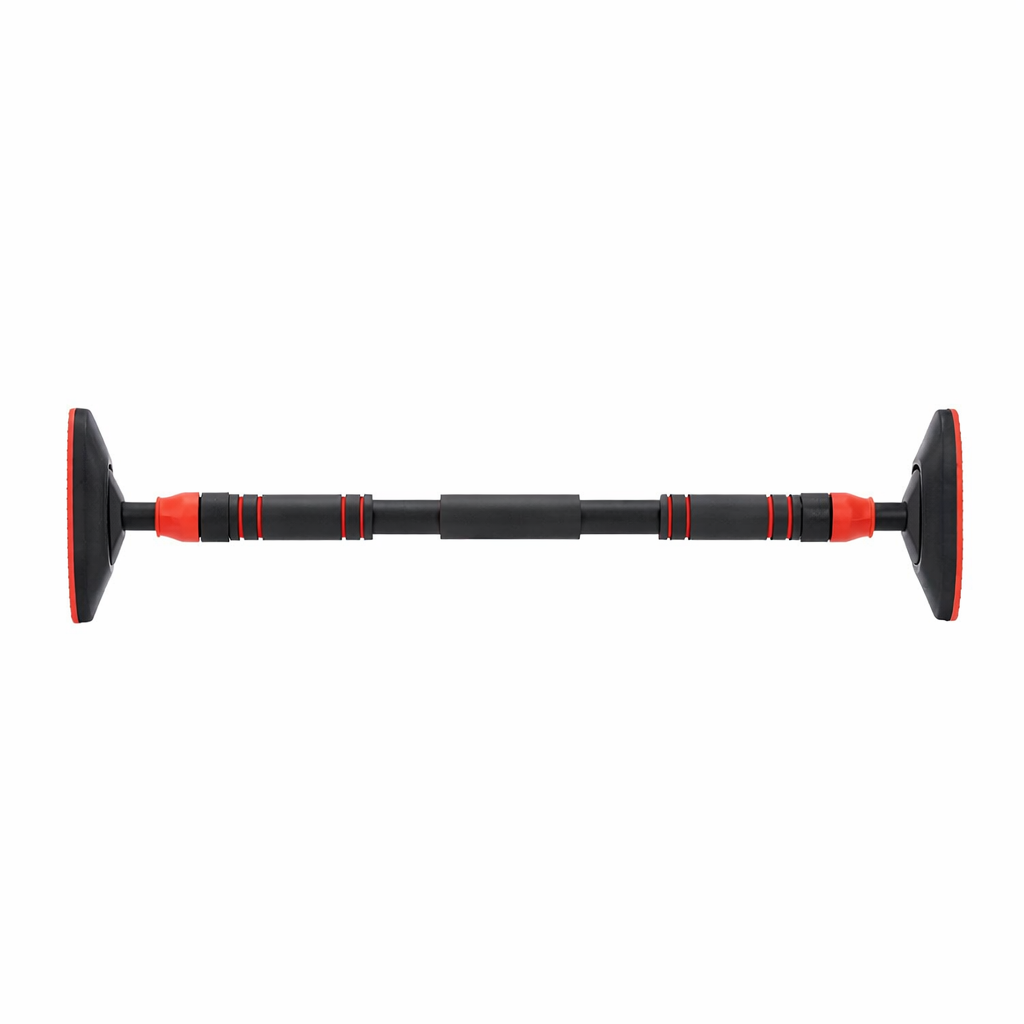 Bara tractiuni reglabila pentru usa 72-105 cm, otel si spuma NBR, capacitate 180 kg, negru