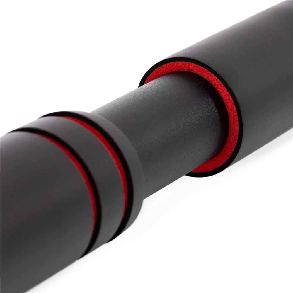 Bara tractiuni reglabila pentru usa 72-105 cm, otel si spuma NBR, capacitate 180 kg, negru