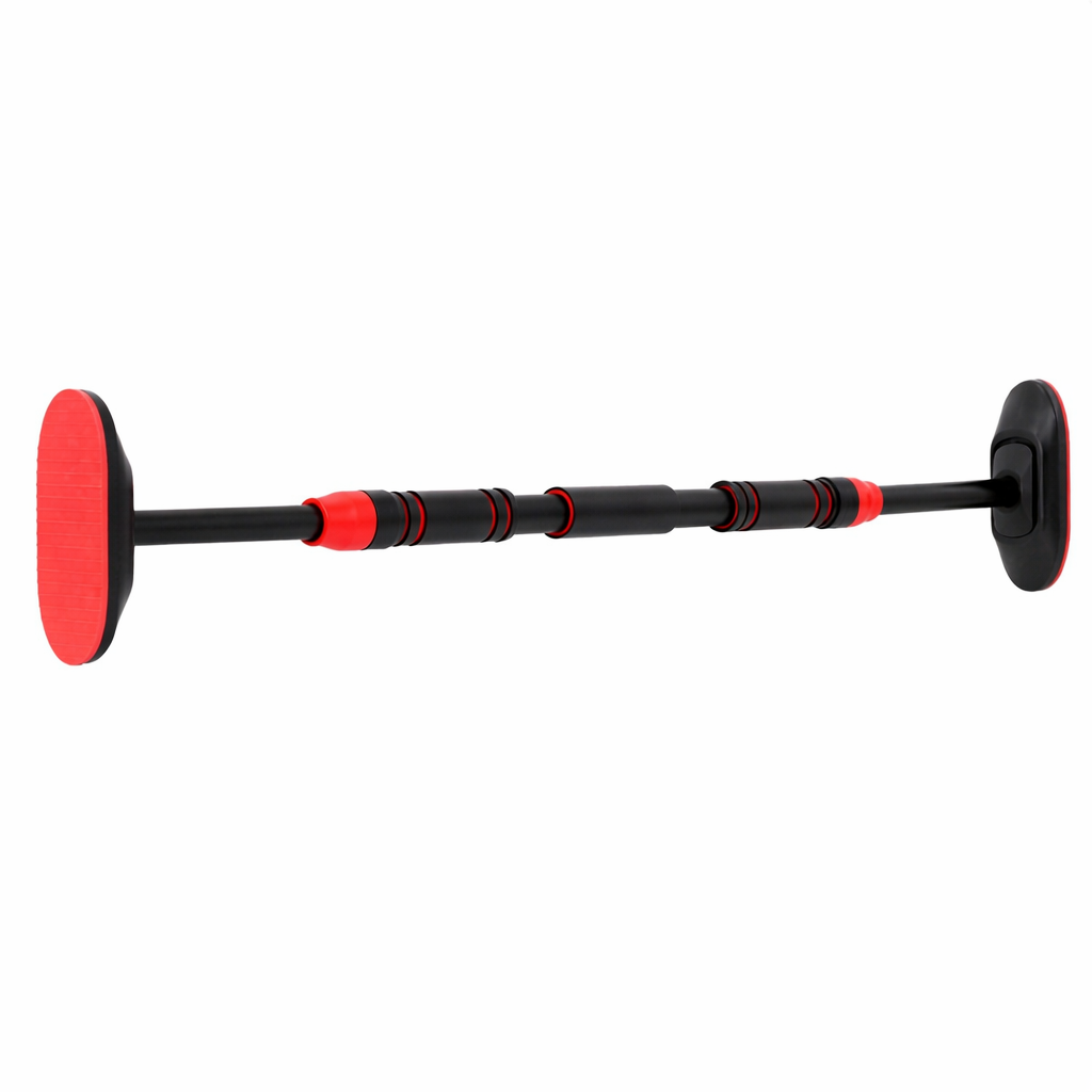 Bara tractiuni reglabila pentru usa 72-105 cm, otel si spuma NBR, capacitate 180 kg, negru
