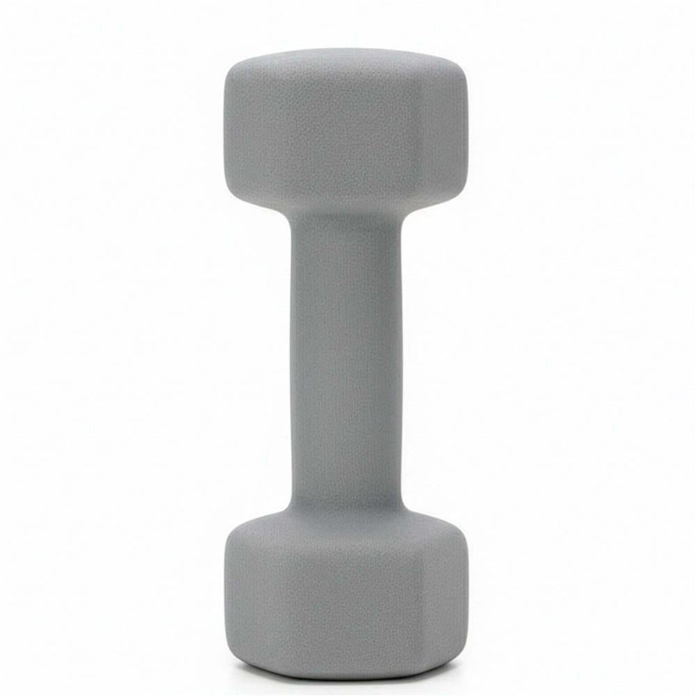Set gantere din fonta cu invelis neopren, 12 kg cu suport, capete hexagonale, 2x1 kg 2x2 kg 2x3 kg, multicolor