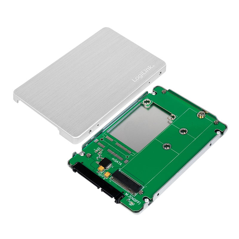 RACK extern LOGILINK, pt. SSD, M.2, M.2 S-ATA NGFF, interfata PC S-ATA3, aluminiu, argintiu, "AD0021"