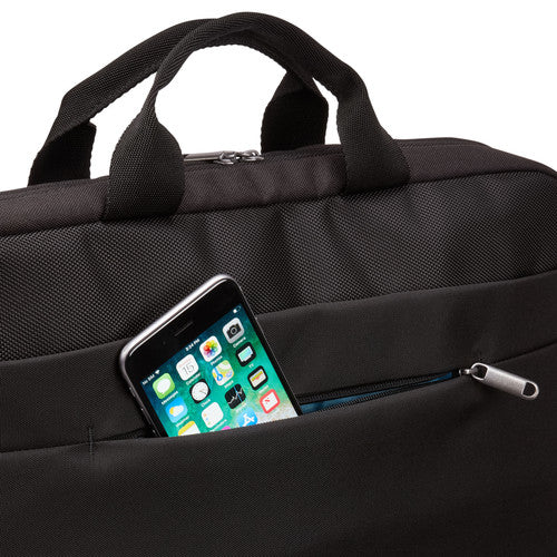 GEANTA CASE LOGIC, pt. notebook de max. 17.3 inch, 1 compartiment, buzunar frontal x 2, waterproof, poliester, negru, "ADVA-117 BLACK"/3204204