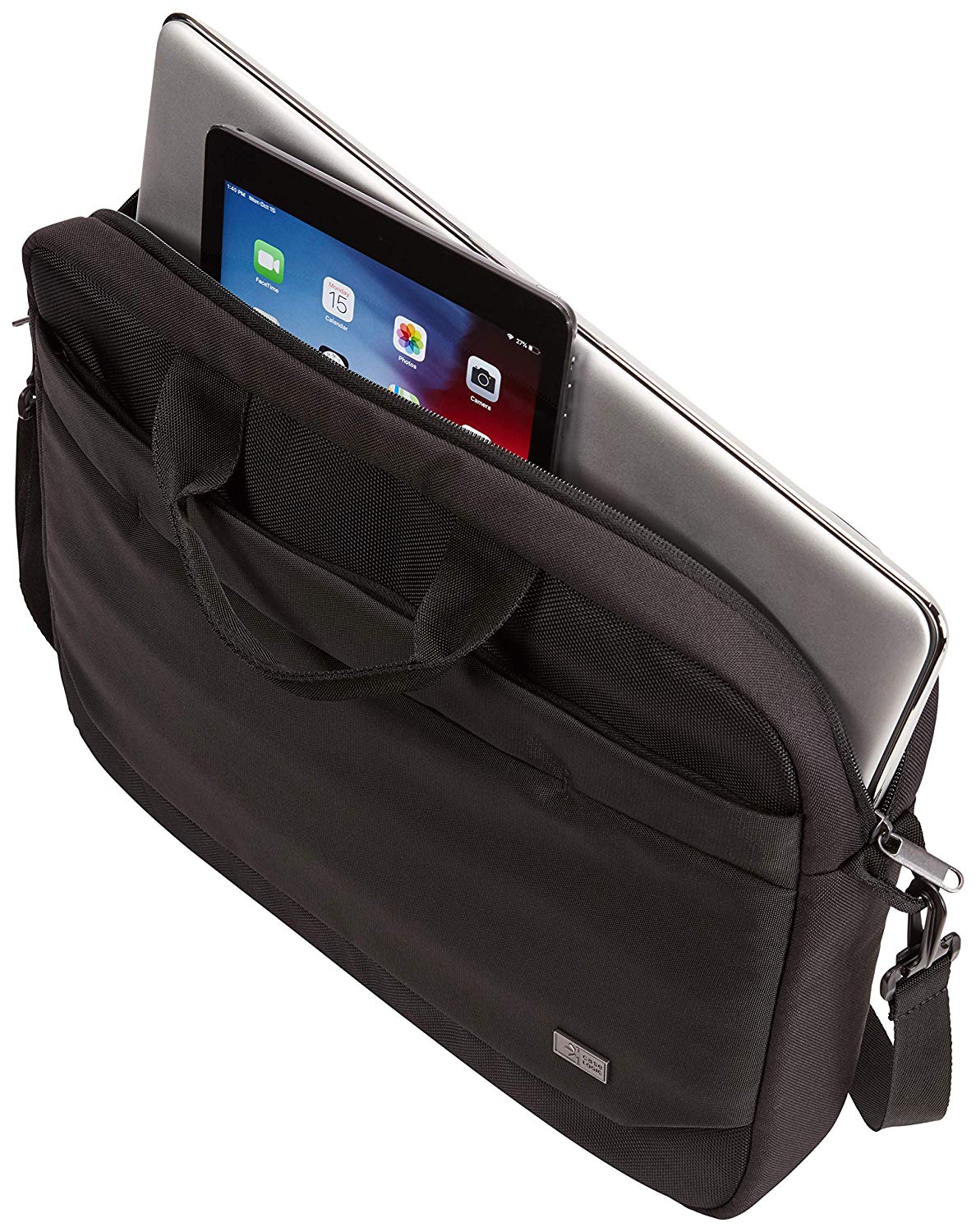 GEANTA CASE LOGIC, pt. notebook de max. 15.6 inch, 1 compartiment, buzunar frontal x 2, waterproof, poliester, negru, "ADVA-116 BLACK"/3203988