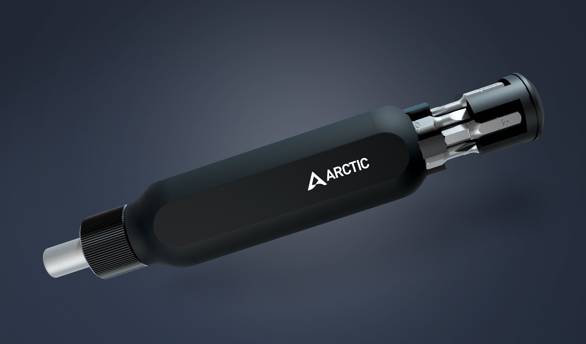Kit surubelnita si biti Arctic, 29 piese, capete magnetice, lungime biti 22mm, cutie metalica, albastru, dimensiuni 17.6x6.8x4.4cm, "AETLS00002A" - 4895213704632
