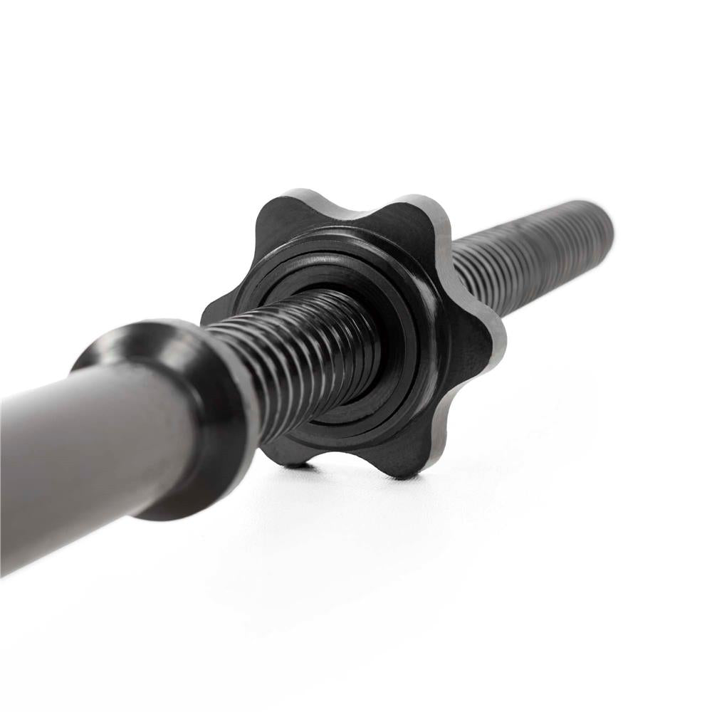 Bara haltera curbata Z pentru greutati 120 cm, diametru 25 mm, otel, incarcare maxima 140 kg, negru
