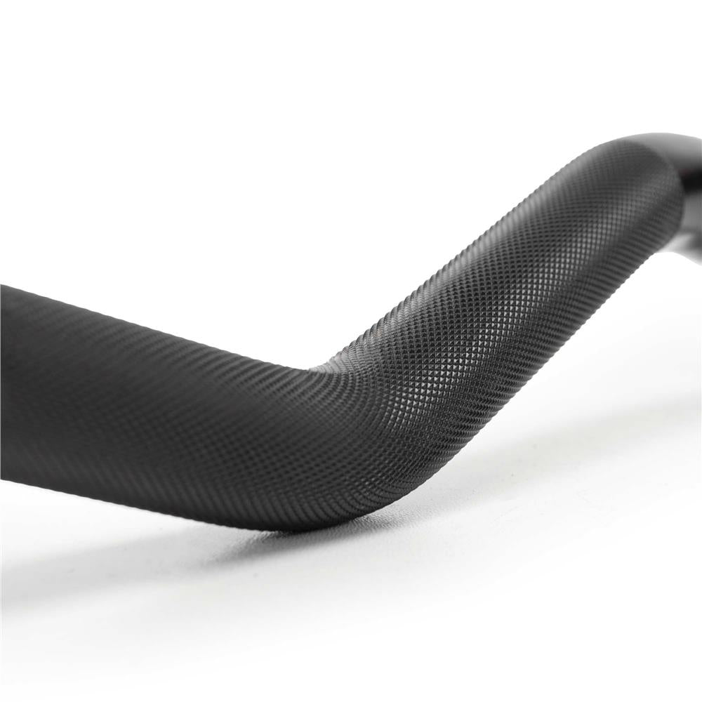 Bara haltera curbata Z pentru greutati 120 cm, diametru 25 mm, otel, incarcare maxima 140 kg, negru