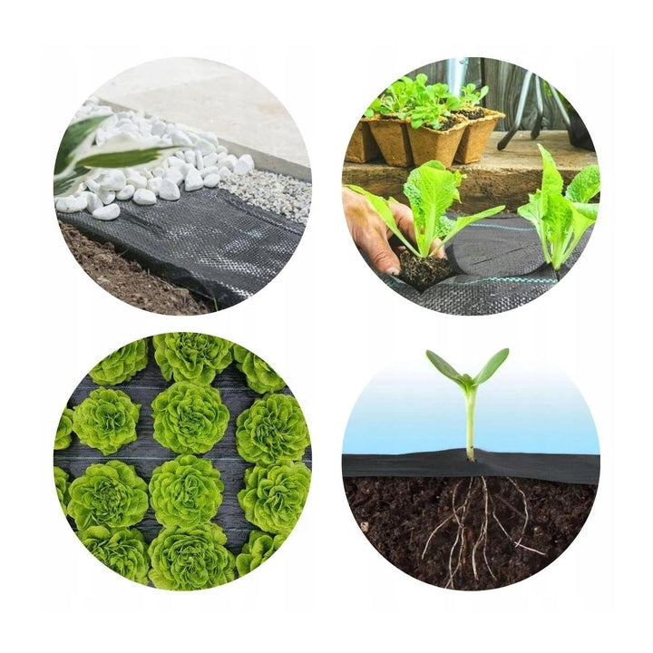 Folie agrotextil, mulcire, antiburuieni, filtru UV, 20 x 1 metru, 50g/m2, negru