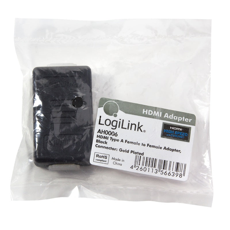 REPEATER semnal LOGILINK, HDMI (M) la HDMI (M), extindere semnal, negru, "AH0006"