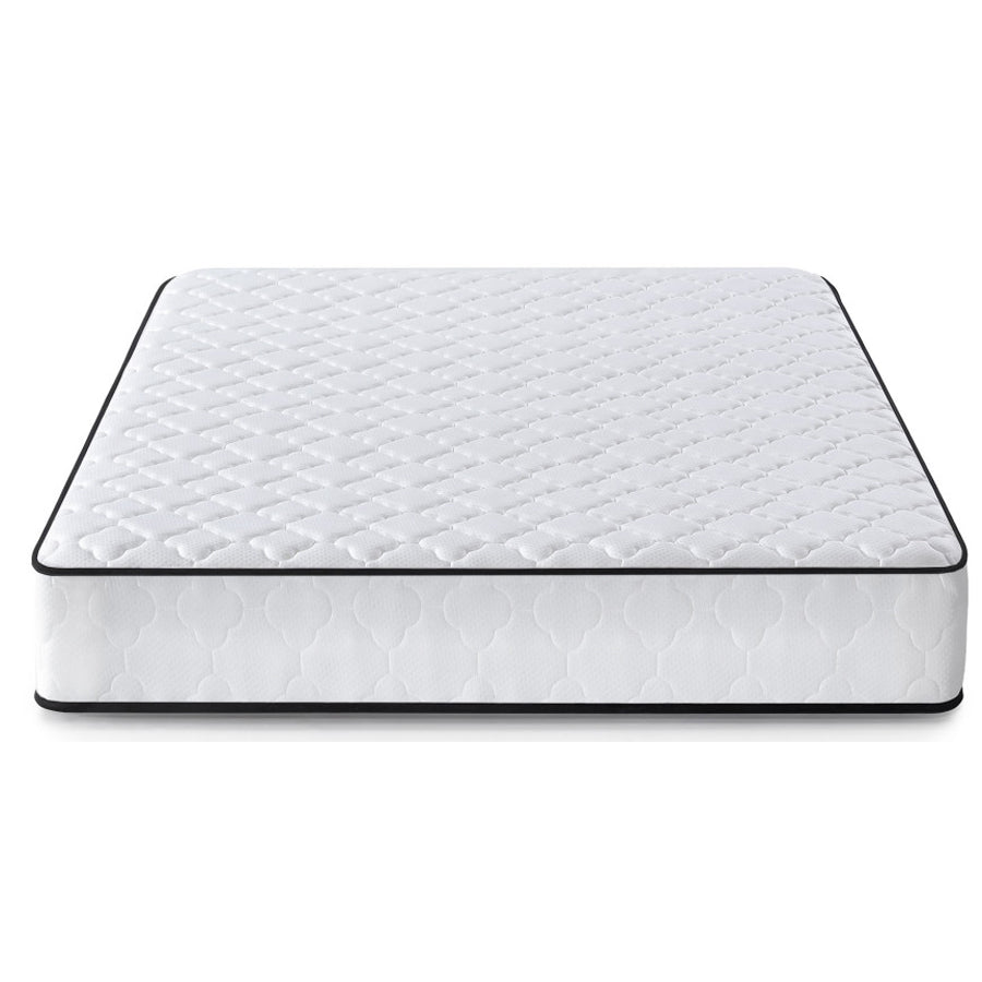Saltea cu arcuri si husa de protectie, 7 zone confort, duritate H3 medie, inaltime 24 cm, alb,140x200 cm