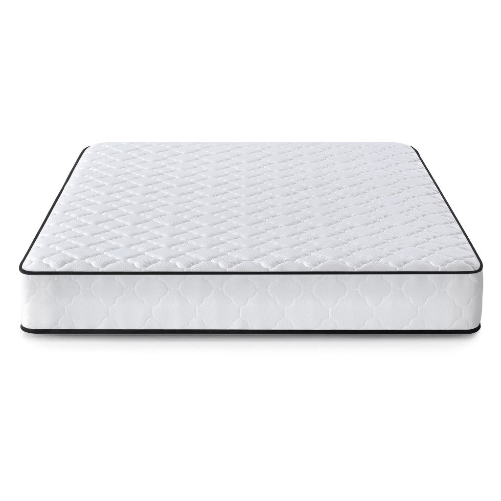 Saltea cu arcuri si husa de protectie, 7 zone confort, duritate H3 medie, inaltime 24 cm, alb, 180x200 cm