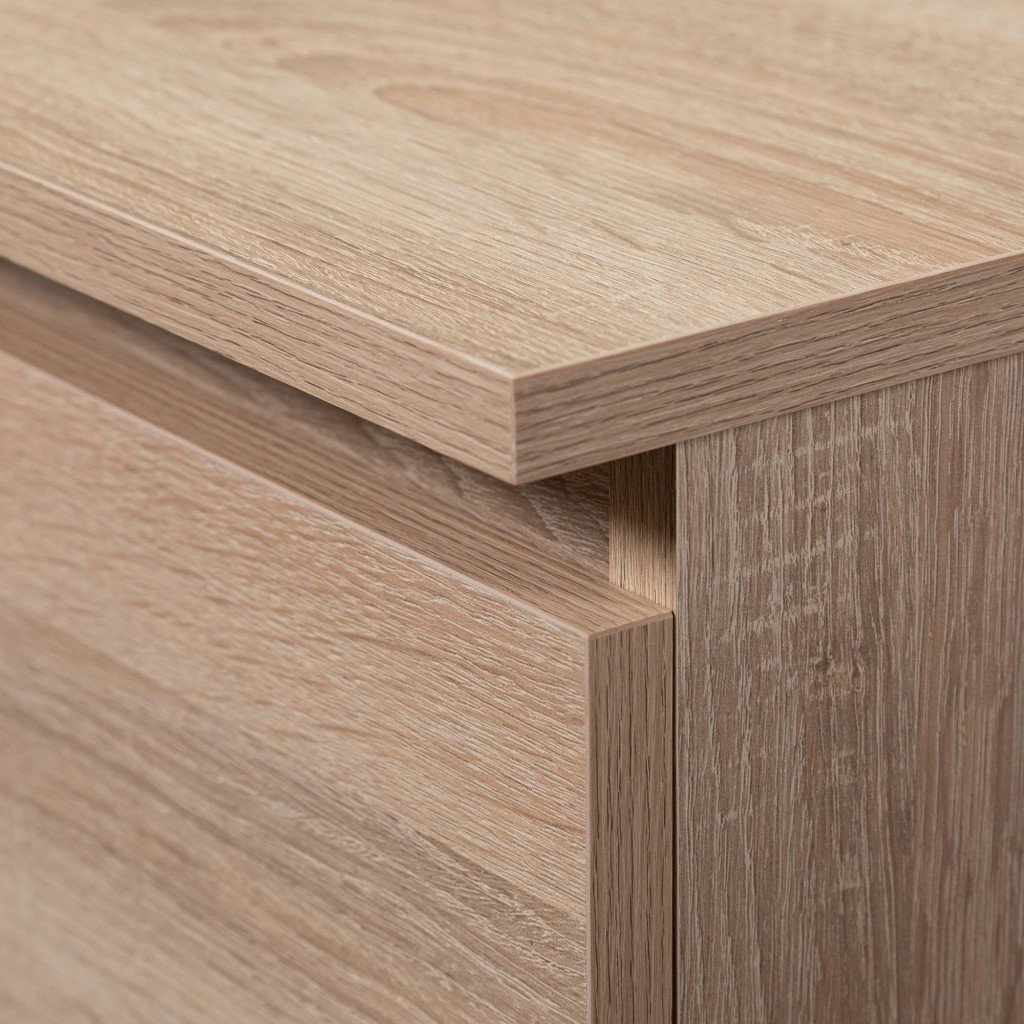 Dulap inchis cu 2 usi si sertar, 4 rafturi, PAL laminat 16 mm, 60x35x180 cm, stejar sonoma